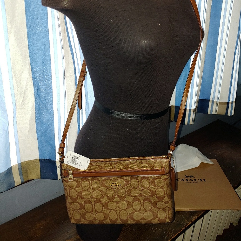 NWT Signature Crossbody with Pouch